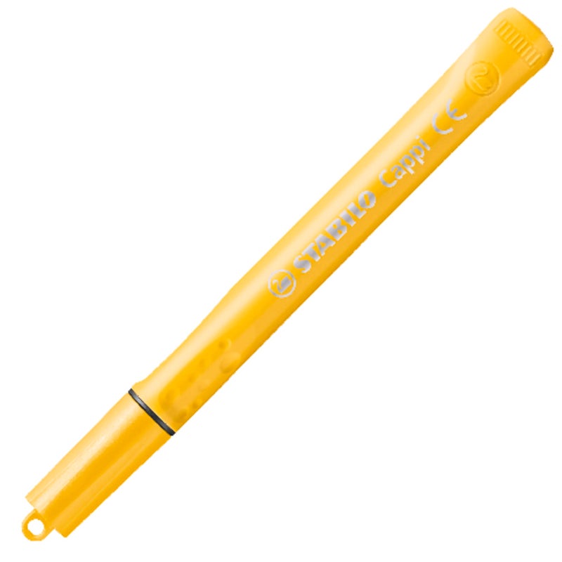 STABILO Fibre-Tip Pen with Cap-Ring - STABILO Cappi - Pack of 18 - Assorted Colours + 2 Cap-Rings - Image 2